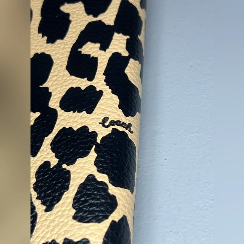 Coach Notebook With Leopard Print